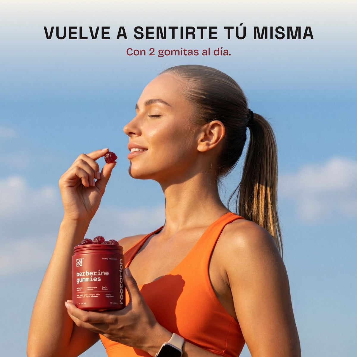 Vuelve a sentirte tú misma con 2 gomitas al día